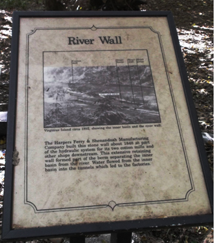 River Wall Sign